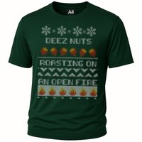 Deez Nuts Roasting On An Open Fire Ugly X-Mas Performance Shirt