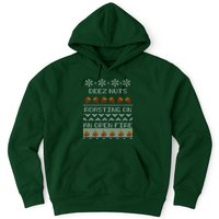 Deez Nuts Roasting On An Open Fire Ugly X-Mas Hoodie