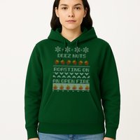 Deez Nuts Roasting On An Open Fire Ugly X-Mas Hoodie