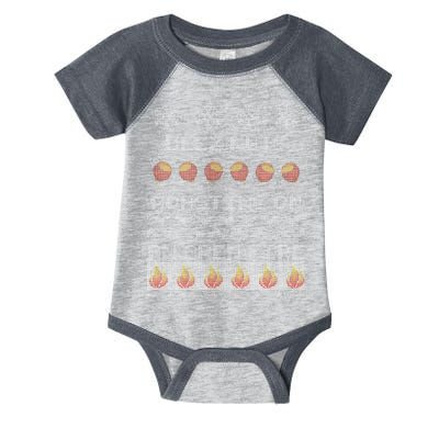 Deez Nuts Roasting On An Open Fire Ugly X-Mas Infant Baby Jersey Bodysuit