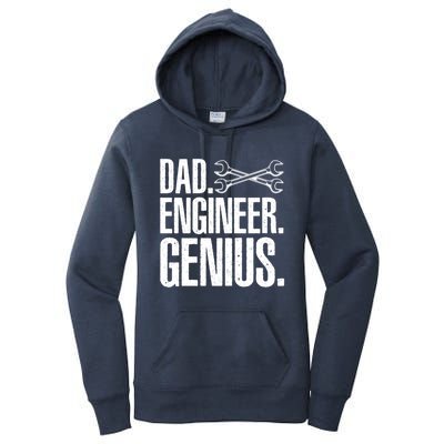 Dad Engineer Funny Mechanic Engineer Fathers Day Gift Women's Pullover Hoodie