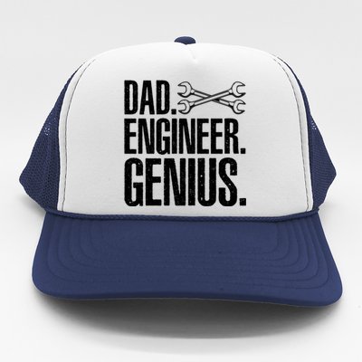 Dad Engineer Funny Mechanic Engineer Fathers Day Gift Trucker Hat