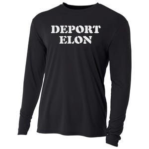 Deport Elon Funny Political Cooling Performance Long Sleeve Crew