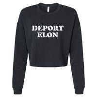 Deport Elon Funny Political Cropped Pullover Crew