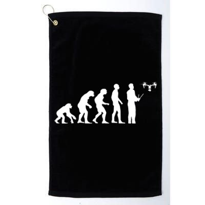 Drone Evolution Funny Quadcopter Drone Pilot Gift Platinum Collection Golf Towel