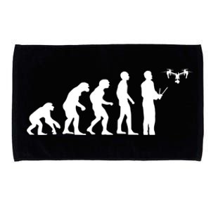 Drone Evolution Funny Quadcopter Drone Pilot Gift Microfiber Hand Towel