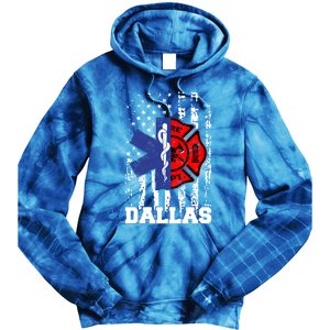 Dallas Emt Firefighter Great Gift Firefighter Emt Fire Cute Gift Tie Dye Hoodie