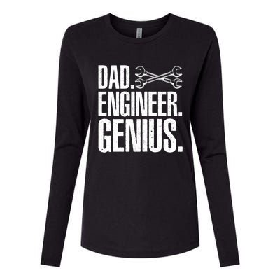 Dad Engineer Funny Mechanic Engineer FatherS Day Gift Womens Cotton Relaxed Long Sleeve T-Shirt