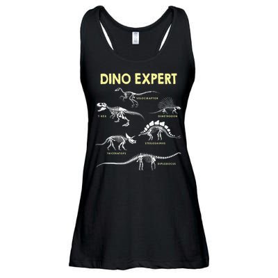 Dino Expert Future Paleontologist Dinosaur Fossil Bones Ladies Essential Flowy Tank