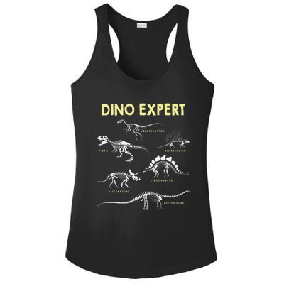 Dino Expert Future Paleontologist Dinosaur Fossil Bones Ladies PosiCharge Competitor Racerback Tank