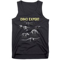 Dino Expert Future Paleontologist Dinosaur Fossil Bones Tank Top