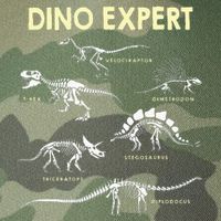 Dino Expert Future Paleontologist Dinosaur Fossil Bones Legacy Tie Dye Trucker Hat