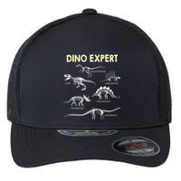 Dino Expert Future Paleontologist Dinosaur Fossil Bones Flexfit Unipanel Trucker Cap