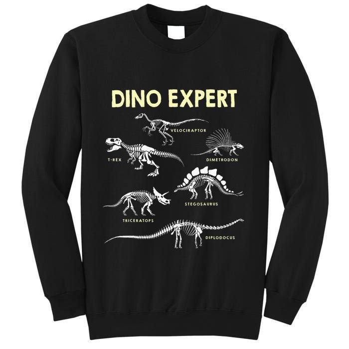 Dino Expert Future Paleontologist Dinosaur Fossil Bones Sweatshirt