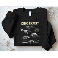Dino Expert Future Paleontologist Dinosaur Fossil Bones Sweatshirt