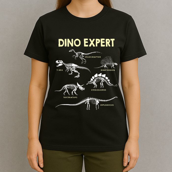 Dino Expert Future Paleontologist Dinosaur Fossil Bones T-Shirt