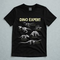 Dino Expert Future Paleontologist Dinosaur Fossil Bones T-Shirt