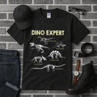 Dino Expert Future Paleontologist Dinosaur Fossil Bones Tall T-Shirt