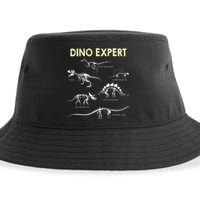 Dino Expert Future Paleontologist Dinosaur Fossil Bones Sustainable Bucket Hat