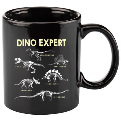Dino Expert Future Paleontologist Dinosaur Fossil Bones 11oz C Handle Ceramic Mug