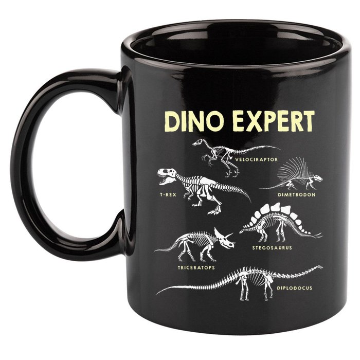 Dino Expert Future Paleontologist Dinosaur Fossil Bones 11oz C Handle Ceramic Mug