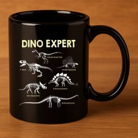 Dino Expert Future Paleontologist Dinosaur Fossil Bones 11oz C Handle Ceramic Mug