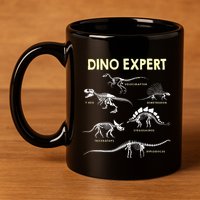 Dino Expert Future Paleontologist Dinosaur Fossil Bones 11oz C Handle Ceramic Mug