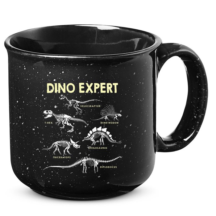 Dino Expert Future Paleontologist Dinosaur Fossil Bones 15oz Campfire Ceramic Mug