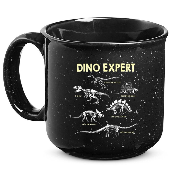 Dino Expert Future Paleontologist Dinosaur Fossil Bones 15oz Campfire Ceramic Mug