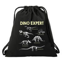 Dino Expert Future Paleontologist Dinosaur Fossil Bones Drawstring Bag