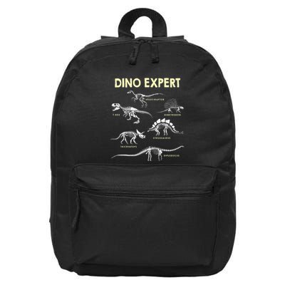 Dino Expert Future Paleontologist Dinosaur Fossil Bones 16 in Basic Backpack