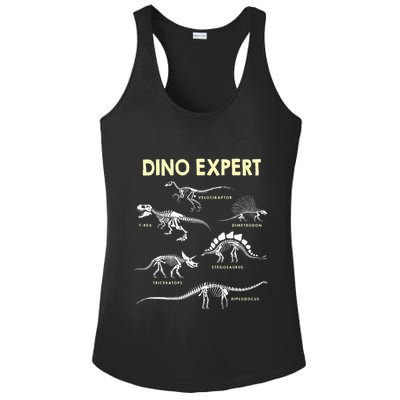 Dino Expert Future Paleontologist Dinosaur Fossil Bones Ladies PosiCharge Competitor Racerback Tank