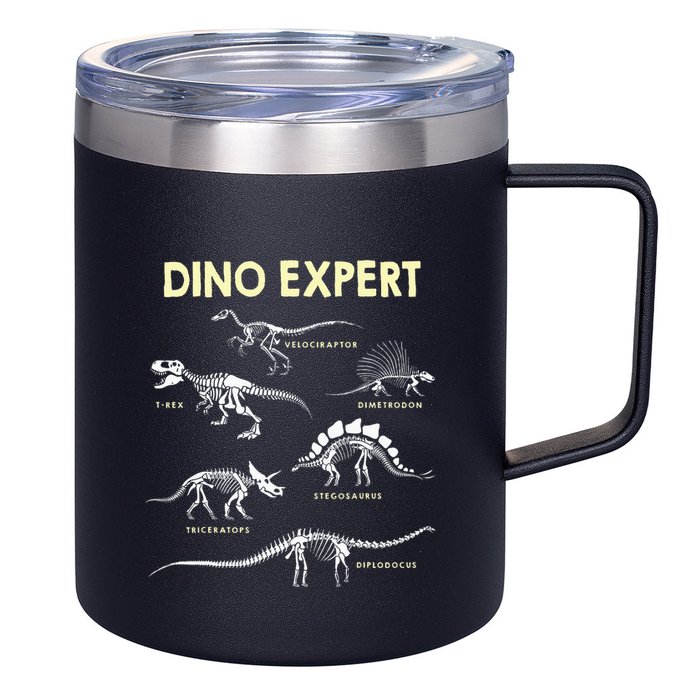 Dino Expert Future Paleontologist Dinosaur Fossil Bones 12oz Stainless Steel Coffee Mug