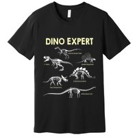 Dino Expert Future Paleontologist Dinosaur Fossil Bones Premium T-Shirt