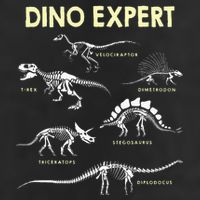 Dino Expert Future Paleontologist Dinosaur Fossil Bones 25L Jumbo Tote