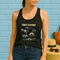 Dino Expert Future Paleontologist Dinosaur Fossil Bones Womens Tank Top