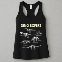 Dino Expert Future Paleontologist Dinosaur Fossil Bones Womens Tank Top