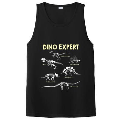 Dino Expert Future Paleontologist Dinosaur Fossil Bones PosiCharge Competitor Tank