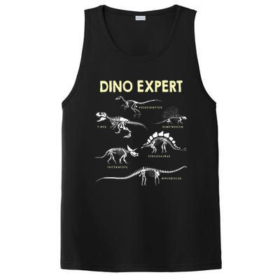 Dino Expert Future Paleontologist Dinosaur Fossil Bones PosiCharge Competitor Tank