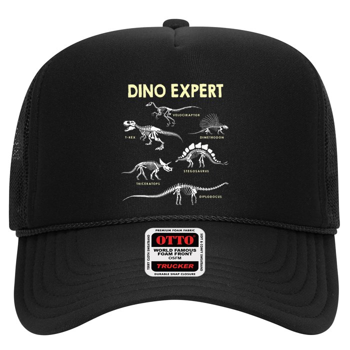 Dino Expert Future Paleontologist Dinosaur Fossil Bones Trucker Hat