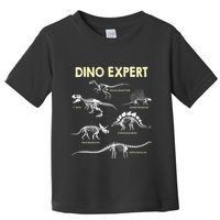 Dino Expert Future Paleontologist Dinosaur Fossil Bones Toddler T-Shirt