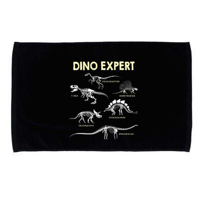 Dino Expert Future Paleontologist Dinosaur Fossil Bones Microfiber Hand Towel
