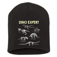 Dino Expert Future Paleontologist Dinosaur Fossil Bones Short Acrylic Beanie
