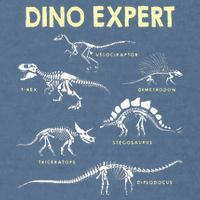 Dino Expert Future Paleontologist Dinosaur Fossil Bones Garment-Dyed Sweatshirt