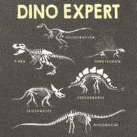 Dino Expert Future Paleontologist Dinosaur Fossil Bones Cotton Canvas Backpack
