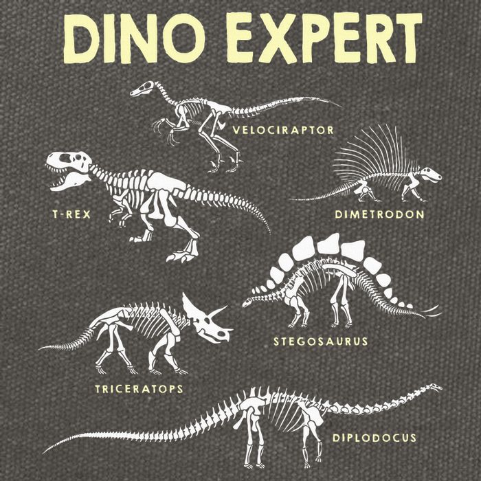 Dino Expert Future Paleontologist Dinosaur Fossil Bones Cotton Canvas Backpack