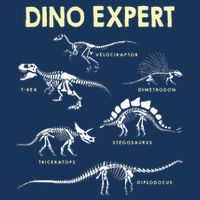 Dino Expert Future Paleontologist Dinosaur Fossil Bones Infant Baby Jersey Bodysuit