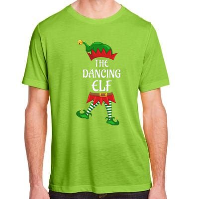 Dancing Elf Family Matching Group Christmas Party Adult ChromaSoft Performance T-Shirt