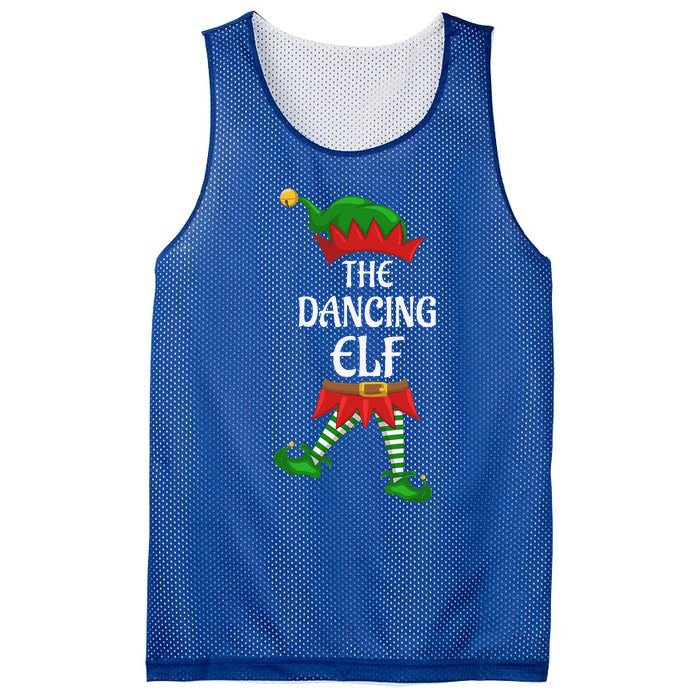 Dancing Elf Family Matching Group Christmas Party Mesh Reversible Basketball Jersey Tank