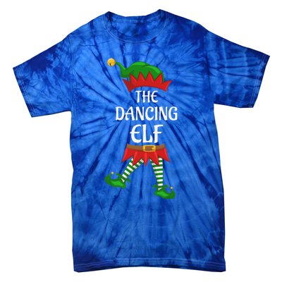 Dancing Elf Family Matching Group Christmas Party Tie-Dye T-Shirt